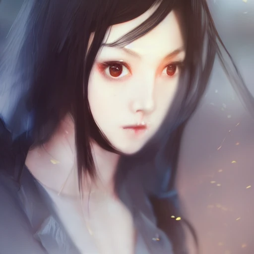 Ruan Jia, female student, night, high detail face, animation, bl ...
