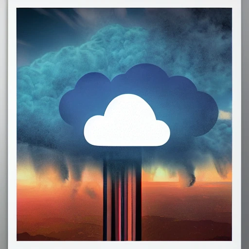 cloud album art, poster art, cover art 