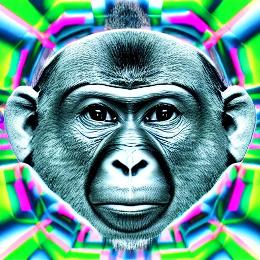 , Trippy, 3D, monkey president