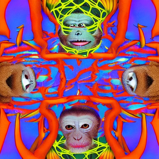 , Trippy, 3D, monkey dictatorship 

