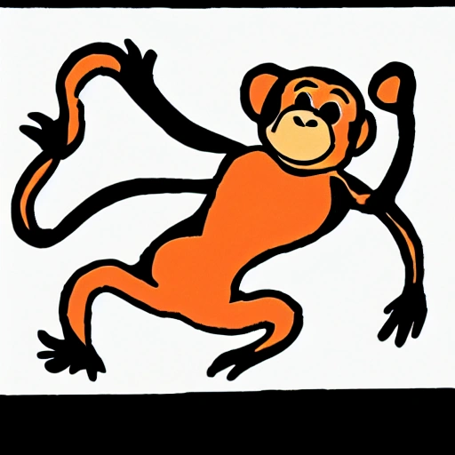 , monkey ,dancing, Cartoon