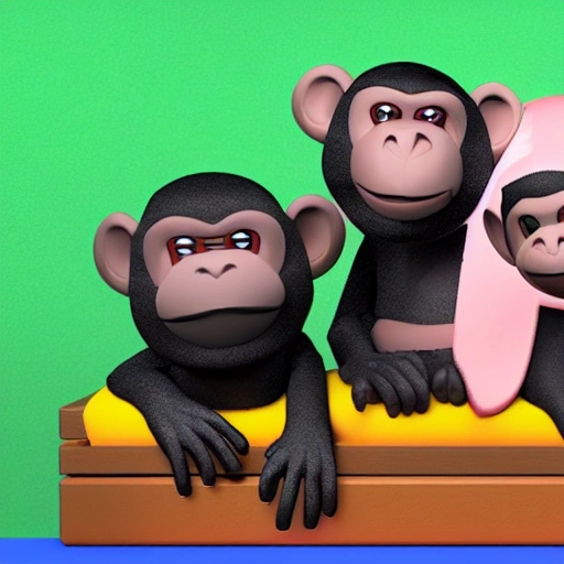   monkey, rapper

, 3D, 