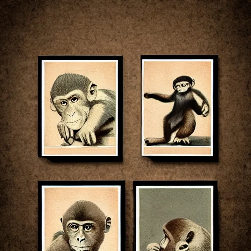   monkey, vintage, detective