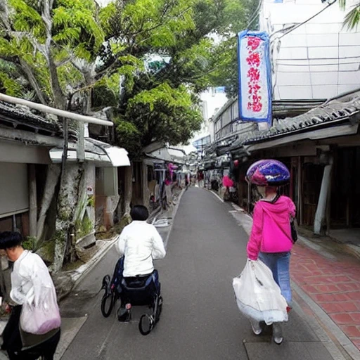 在一家叫做「福爾摩莎北驛」旅館的廚房, 一個男生坐在吧台椅子上,一個女生在吧檯內煮飯，兩個人聊得很開心。, Cartoon