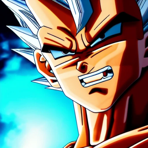 side close up portrait of goku detailed face, large muscles, 8 pecs, shiny, insanely realistic, chiseled jaw, very muscular, full body, dynamic standing pose, spotlight, cyberpunk city, wired, multicolored, vibrant high contrast, hyperrealistic, photografic, 8k, epic ambient light, octane render, 712 x 430