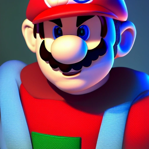 side close up portrait of Super Mario detailed face, large muscles, 8 pecs, shiny, insanely realistic, chiseled jaw, very muscular, full body, dynamic standing pose, spotlight, cyberpunk city, wired, multicolored, vibrant high contrast, hyperrealistic, photografic, 8k, epic ambient light, octane render, 712 x 430