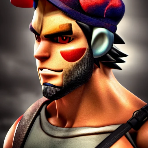 side close up portrait of ash Ketchum detailed face, large muscles, 8 pecs, shiny, insanely realistic, chiseled jaw, very muscular, full body, dynamic standing pose, spotlight, cyberpunk city, wired, multicolored, vibrant high contrast, hyperrealistic, photografic, 8k, epic ambient light, octane render, 712 x 430