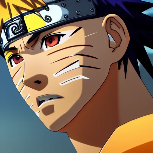 naruto, character portrait, portrait, close up,, Stable Diffusion