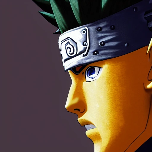 naruto, character portrait, portrait, close up,, Stable Diffusion