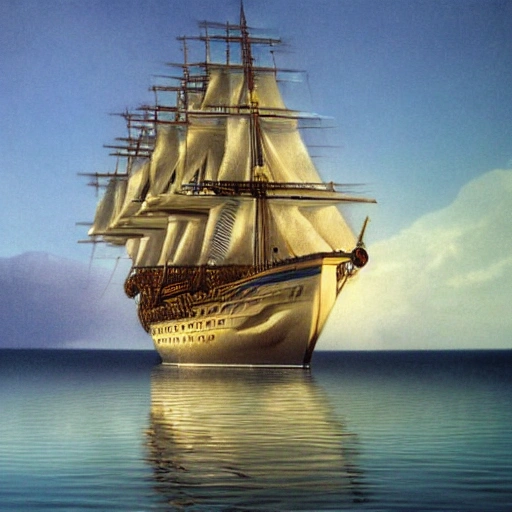 3D, sea, ship, dali