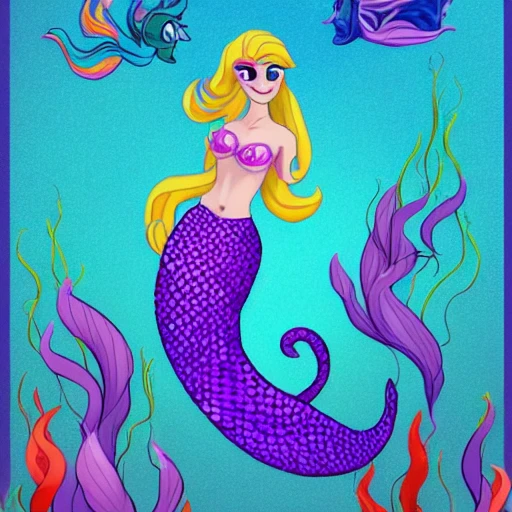 mermaid (My Little Pony), with a fish tale and fish fins, horse tale, showing full body, seahorse body, in the style of (The Little Mermaid) and the and the style of (Bonnie Zacherle), (Lisa Frank) a mermaid flying through space #aitextpromptgenerator #aitextpromptgen #aigentools, Visual Novel, Painting, Fine Art, Acrylic Paint, Splatter Paint, Spray Paint, Colorful, Neon, Electric Colors, High Contrast, Technicolor, 2D, flat, 4k, HD, HDR, Happy, Good, Divine, Perfectionism, De-Noise, Cel Shading, in a symbolic and meaningful style, insanely detailed and intricate, hypermaximalist, elegant, ornate, super detailed, symmetrical and coherent, centered, symmetry, painted, intricate, beautiful, rich deep colors masterpiece, sharp focus, ultra detailed, in the style of dan mumford and marc simonetti, perfect composition, beautiful, detailed intricate, insanely detailed, trending on artstation, 8 k artistic, concept art, soft natural volumetric cinematic perfect light, chiaroscuro, award - winning, masterpiece, oil painting, painting on smooth flat paper,  raphael, caravaggio, greg rutkowski, beeple, beksinski, giger[blurry, horse legs, photo, photography, 3d, canvas, canvas frame texture, Ugly, Morbid, Extra fingers, Poorly drawn hands, Mutation, Blurry, Extra limbs, Gross proportions, Missing arms, Mutated hands, Long neck, Duplicate, Mutilated, Mutilated hands, Poorly drawn face, Deformed, Bad anatomy, Cloned face, Malformed limbs, Missing legs, Too many fingers]
{"seed": "278062555",
"steps": 50,
"width": 512,
"height": 512,
"version": "SD1.4_SH",
"sampler_name": "k_dpm_2",
"guidance_scale": 7.5}