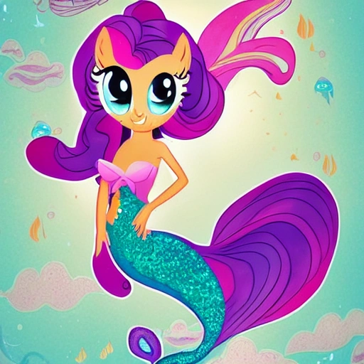 mermaid (My Little Pony), with a fish tale and fish fins, horse tale, showing full body, seahorse body, in the style of (The Little Mermaid) and the and the style of (Bonnie Zacherle), (Lisa Frank) a mermaid flying through space #aitextpromptgenerator #aitextpromptgen #aigentools, Visual Novel, Painting, Fine Art, Acrylic Paint, Splatter Paint, Spray Paint, Colorful, Neon, Electric Colors, High Contrast, Technicolor, 2D, flat, 4k, HD, HDR, Happy, Good, Divine, Perfectionism, De-Noise, Cel Shading, in a symbolic and meaningful style, insanely detailed and intricate, hypermaximalist, elegant, ornate, super detailed, symmetrical and coherent, centered, symmetry, painted, intricate, beautiful, rich deep colors masterpiece, sharp focus, ultra detailed, in the style of dan mumford and marc simonetti, perfect composition, beautiful, detailed intricate, insanely detailed, trending on artstation, 8 k artistic, concept art, soft natural volumetric cinematic perfect light, chiaroscuro, award - winning, masterpiece, oil painting, painting on smooth flat paper,  raphael, caravaggio, greg rutkowski, beeple, beksinski, giger[blurry, horse legs, photo, photography, 3d, canvas, canvas frame texture, Ugly, Morbid, Extra fingers, Poorly drawn hands, Mutation, Blurry, Extra limbs, Gross proportions, Missing arms, Mutated hands, Long neck, Duplicate, Mutilated, Mutilated hands, Poorly drawn face, Deformed, Bad anatomy, Cloned face, Malformed limbs, Missing legs, Too many fingers]
{"seed": "278062555",
"steps": 150,
"width": 1024,
"height": 1024,
"version": "SD1.4_SH",
"sampler_name": "k_dpm_2",
"guidance_scale": 7.5}