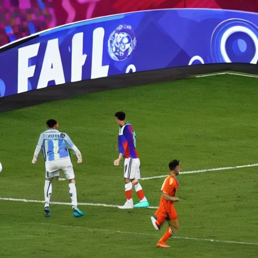 Lionel Messi's Argentina reaches the FIFA World Cup Qatar 2022 final, 3D