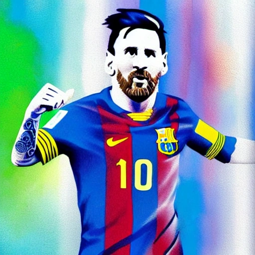 Lionel Messi's Argentina reaches the FIFA World Cup Qatar 2022 final, Water Color