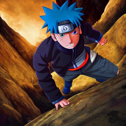 full body portrait of Naruto, looking at camera, insanely realistic ,highly detailed face, large muscles, 8 pecs, shiny, insanely realistic, chiseled jaw, very muscular, full body, dynamic standing pose, spotlight, cyberpunk city, wired, multicolored, vibrant high contrast, hyperrealistic, photografic, 8k, epic ambient light, octane render, 712 x 430, 