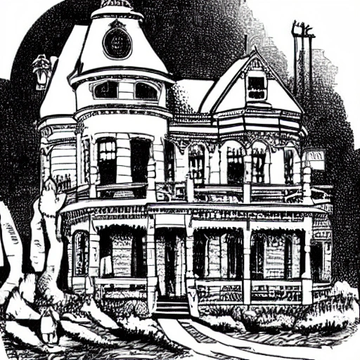 Victorian house, Cartoon