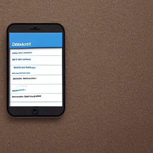 an app mockup for document managment tool on an mobile phone
