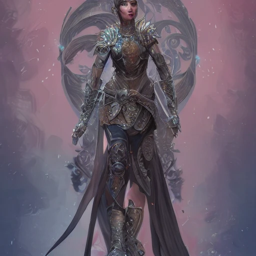 seashell warrior queen, full body, beautiful face, character concept art, covered in full leather armor, art nouveau, super powers, fantasy, intricate, elegant, highly detailed, digital painting, artstation, concept art, shining, sharp focus, illustration, art by stanley lau
