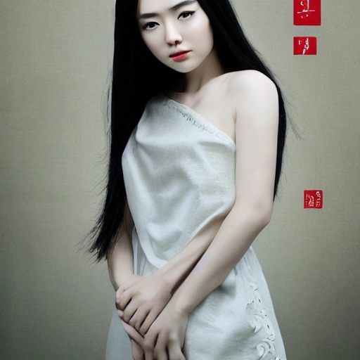 shàngbànshēn, báisè yángzhuāng
Ruan Jia, night, high detail face, realistic, black hair, young, beautiful, woman, 4K, light and shadow, Japanese style, high detail upper body, white dress