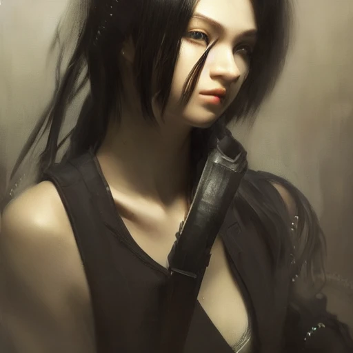 Ruan Jia, cyber, night, high detail face, high detail body, black hair, young and cute, 4K, light and shadow, realism