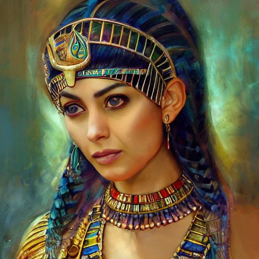 Beautiful Egyptian princess, Cleopatra, bright eyes, a beautiful ...