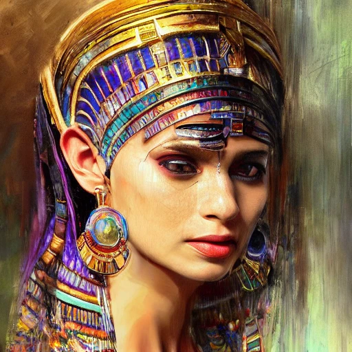 Beautiful Egyptian princess, Cleopatra, bright eyes, a beautiful ...