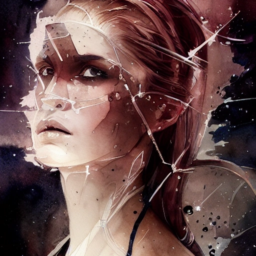  sci-fi character portrait, athletic, focus on face, style, flat light, ultra photo-realistic, intricate, watercolor on paper, masterpiece, expert, insanely detailed, 4k resolution, john William warehouse, Charlie Bowater, Agnes Cecile, Mucha, Gabriel Ferrier, composition, framing