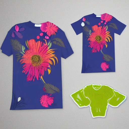 tshirt, t-shirt, design, modern, flower
