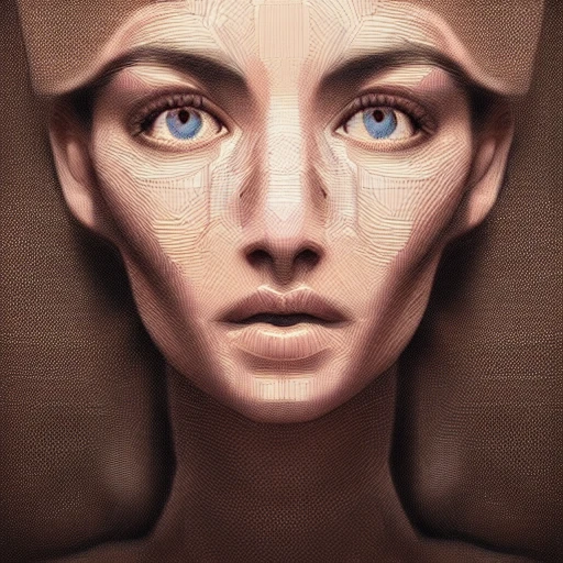 Very detailed. intricate, elegant, highly detailed, trending on artstation, digital art, perfect face, perfect eyes, perfect composition, by Chuck Close, 3D