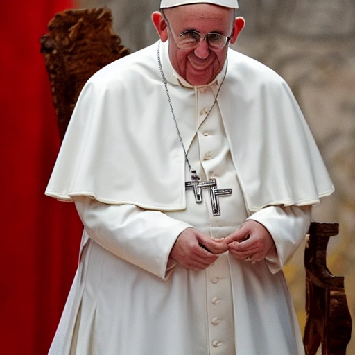 Hazme un retrato del Papa Francisco con el estilo de Valdés Leal.