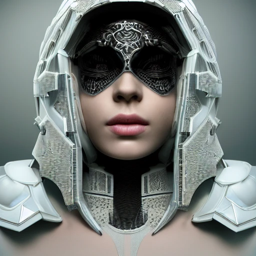 mdjrny-v4 style, symmetric, cyberpunk, intricate, centred 3d render ultra detailed of a beautiful porcelain isis covered profile portrait woman with helmet, 150 mm, beautiful studio soft light, rim light, vibrant details, luxurious antic, hyperrealistic, anatomical, facial muscles, blade runner atmosphere , elegant, octane render, by Andrzej Marszalek art, 8k, 3D