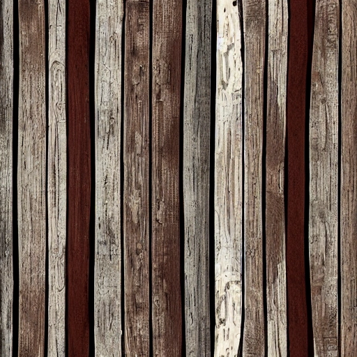 hand-painted stylized wood planks texture material for games