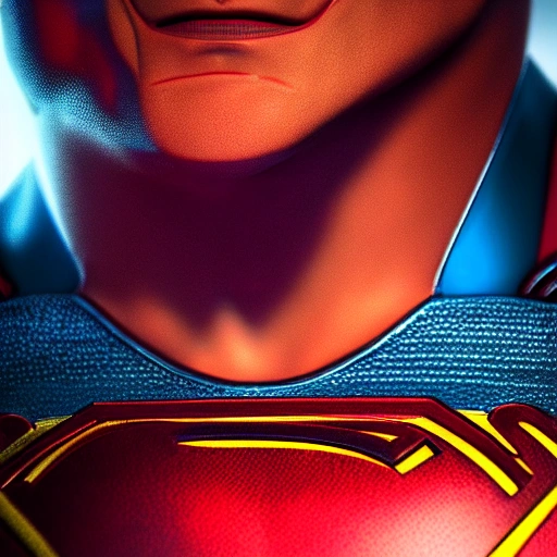 side close up portrait of evil superman, detailed face, spotlight, cyberpunk city, wired, multicolored, vibrant high contrast, hyperrealistic, photografic, 8k, epic ambient light, octane render