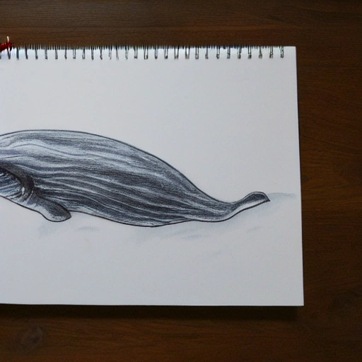 Whale, Pencil Sketch