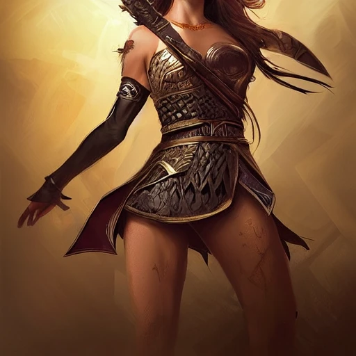 mdjrny-v4 style, princesses fight, Dynamic pose; Artgerm, Wlop, Greg Rutkowski; the perfect mix of Svetlana Khodchenkova, Yulia Snigir, Ekaterina Guseva as warrior princess; high detailed tanned skin; beautiful long hair, intricately detailed eyes; druidic leather vest; wielding an Axe; Attractive; Flames in background; Lumen Global Illumination, Lord of the Rings, Game of Thrones, Hyper-Realistic, Hyper-Detailed, 8k,