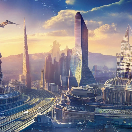 cover for facebook, format 1920×768 pixels, city of the future ...