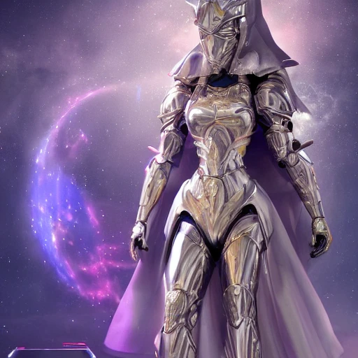 sci-fi beautiful princess Wizard  warrior in galaxy station with robotic biotech sci-fi man, with metallic armor and fabric, composition, intricate, elegant, highly detailed, trending on artstation, ultra detailed, hyper-realistic, 8K resolution, polished ethereal divine magical