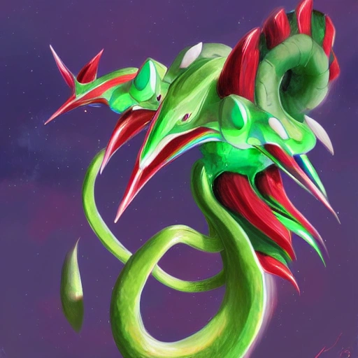 ArtStation - Mega Rayquaza fanart