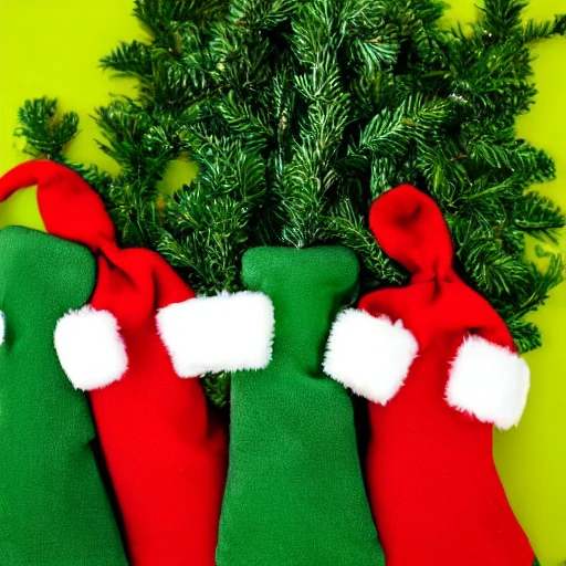 A little brocoli is celebrating his first X-Mas with his very best friends. They are all laughting and waiting for Santa to bring them their presents.