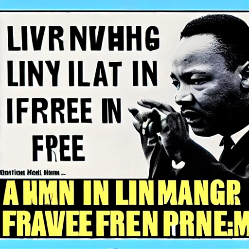 A nightmare, living in a dream that Martin Luther King had freedom ain't free.