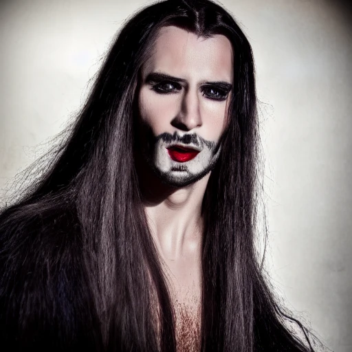 long-haired male vampire
