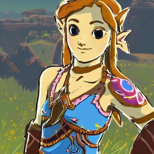 Zelda breath of the wild, Zelda botw great fairy fountain, Zelda botw silent shroom, bioluminescent, sunset breath of the wild, beautiful girl, beautiful maiden breath of the wild, paya botw, Zelda, beautiful videogame goddess, goddess, fairy, faerie character