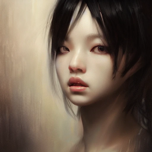 Ruan Jia, cyber, night, high detail face, high detail body, Japa ...