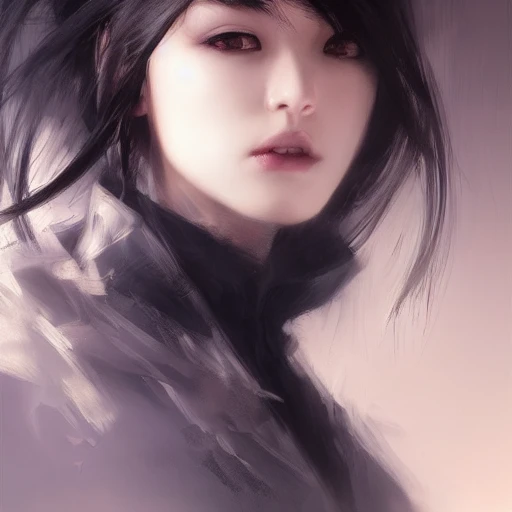 Ruan Jia, night, high detail face, perfect eyes, perfect nose, p ...