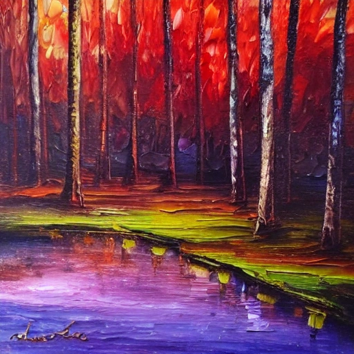 forest,magical, Oil Painting