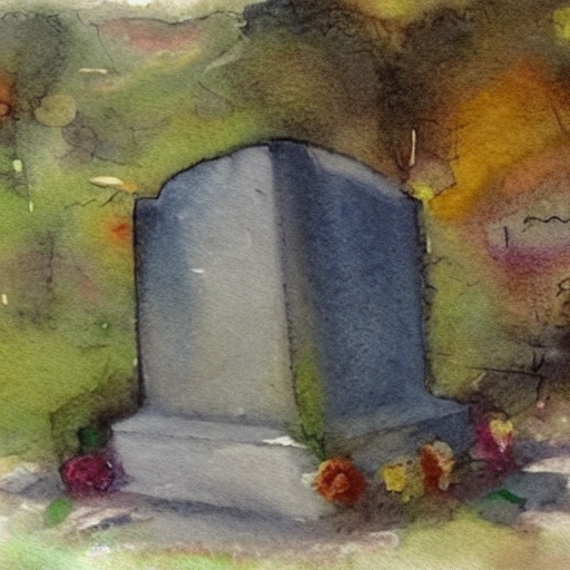 Either home or grave, Water Color, Oil Painting,