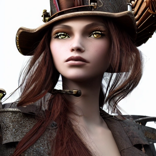 side close up portrait of 1 girl, steampunk, windblown long hair, detailed face, spotlight, steampunk city, multicolored, hyperrealistic, photografic, 8k, epic ambient light, octane render
{
"Seed": 3558519657,
"Scale": 7,
"Steps": 4,
"Img Heigh": 768,
"Img Width": 512,
"Negative Prompt": "duplicate, poorly drawn face, morbid, poorly drawn fingers, ugly, blurry, mutated"
}