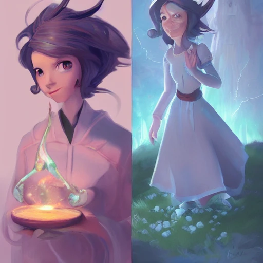 2d, journal, alchemistic studies, disney concept artists, fantasy concept, trending on artstation, digital art, character concept, illustration, disney style