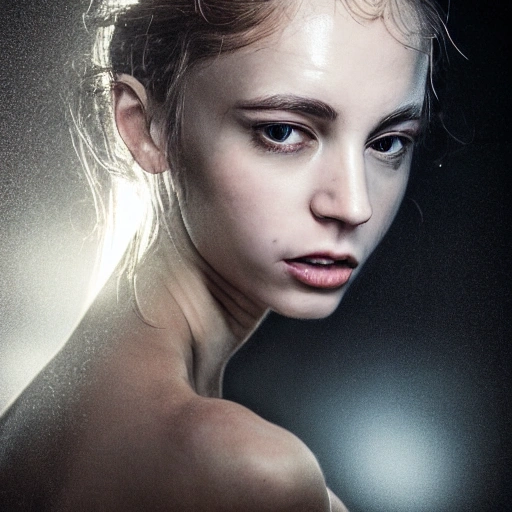 ultra photo-realistic, full body character portrait, sensual woman, athletic, fit, focus on face, in style, soft light, intricate, masterpiece, state-of-the-art, expert, insanely detailed, 4k resolution, john William warehouse, Charlie Bowater, Agnes Cecile, Gabriel Ferrier, composition, framing, professional studio lighting, octane render, 3d, 24mm