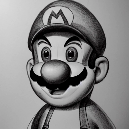 mario and olaf mixed in davinci muscle style
, Pencil Sketch